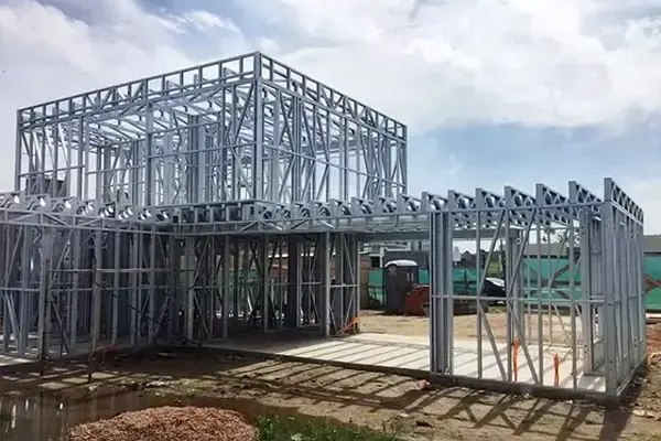 ساخت ویلای ال اس اق با سازه فلزی سبک 